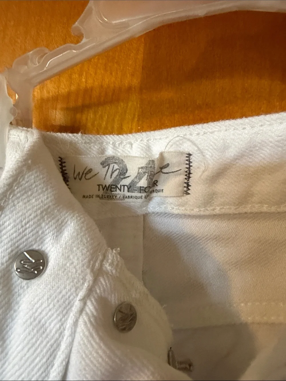 We The Free White Frayed Hem Denim Cutoff Shorts